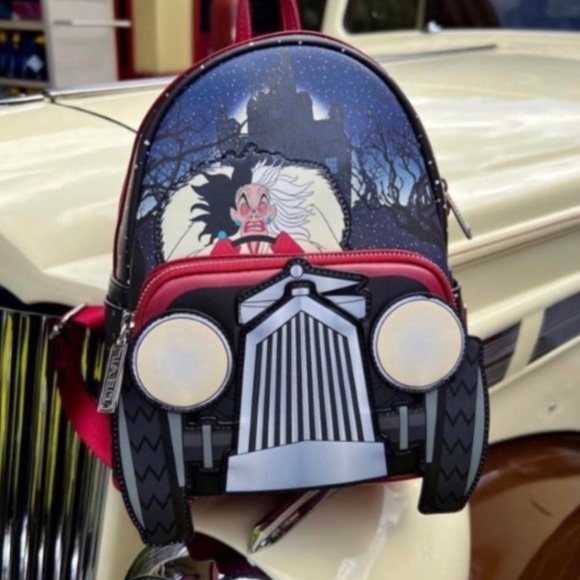 Loungefly Cruella De Ville Villain Castle Series Backpack Bags